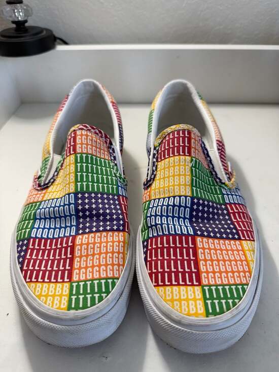 Vans Shoes - Vans Classic Slip-On Pride Rainbow LGBTQ+ Casual Sneakers
